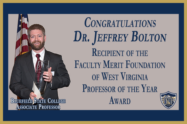 Faculty Merit Foundation names BSC’s Bolton Professor of the Year