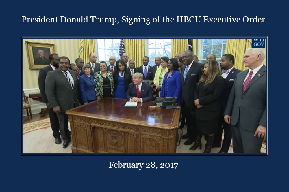 President Donald Trump, Signing of the HBCU Executive Order
