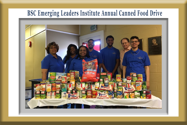 BSC Emerging Leaders Institute Annual Canned Food Drive