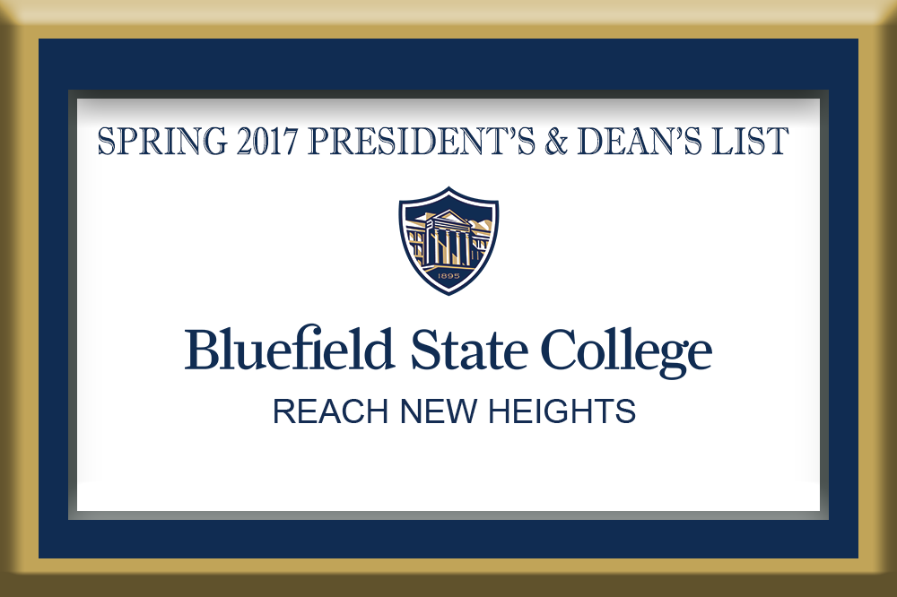 Spring 2017 President's and Dean's List