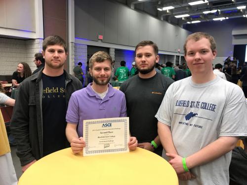 BSC Student Team Finishes 2nd in ASCE Virginia Regional Student Conference’s  Geotechnical Competition