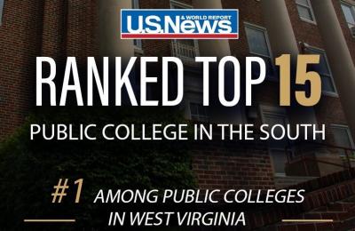 BSC Ranked top 15 Public College in the South.