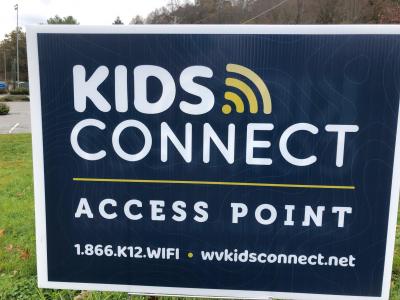 A "Kids Connect" Wi-Fi hotspot is now in operation at Bluefield State College, in the baseball field parking lot.