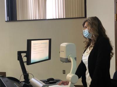 Jana Larson (pictured) recently presented a two-day seminar for Bluefield State College Radiology students to augment their preparation to successfully complete the American Registry for Radiologic Technologists’ Certification Exam. 