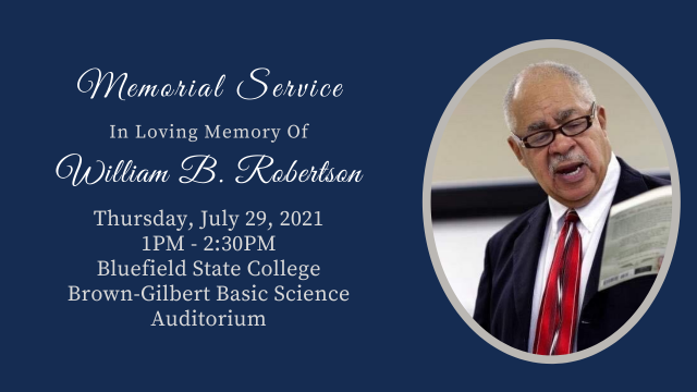 William B. Robertson Memorial Service July 29 at BSC