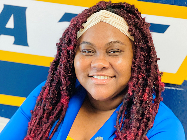 Patrice Sterling, a Bluefield State College student from Jamaica, will participate in the 2022 New Technologists innovation academy, sponsored by Microsoft and Cyborg Mobile, this summer.