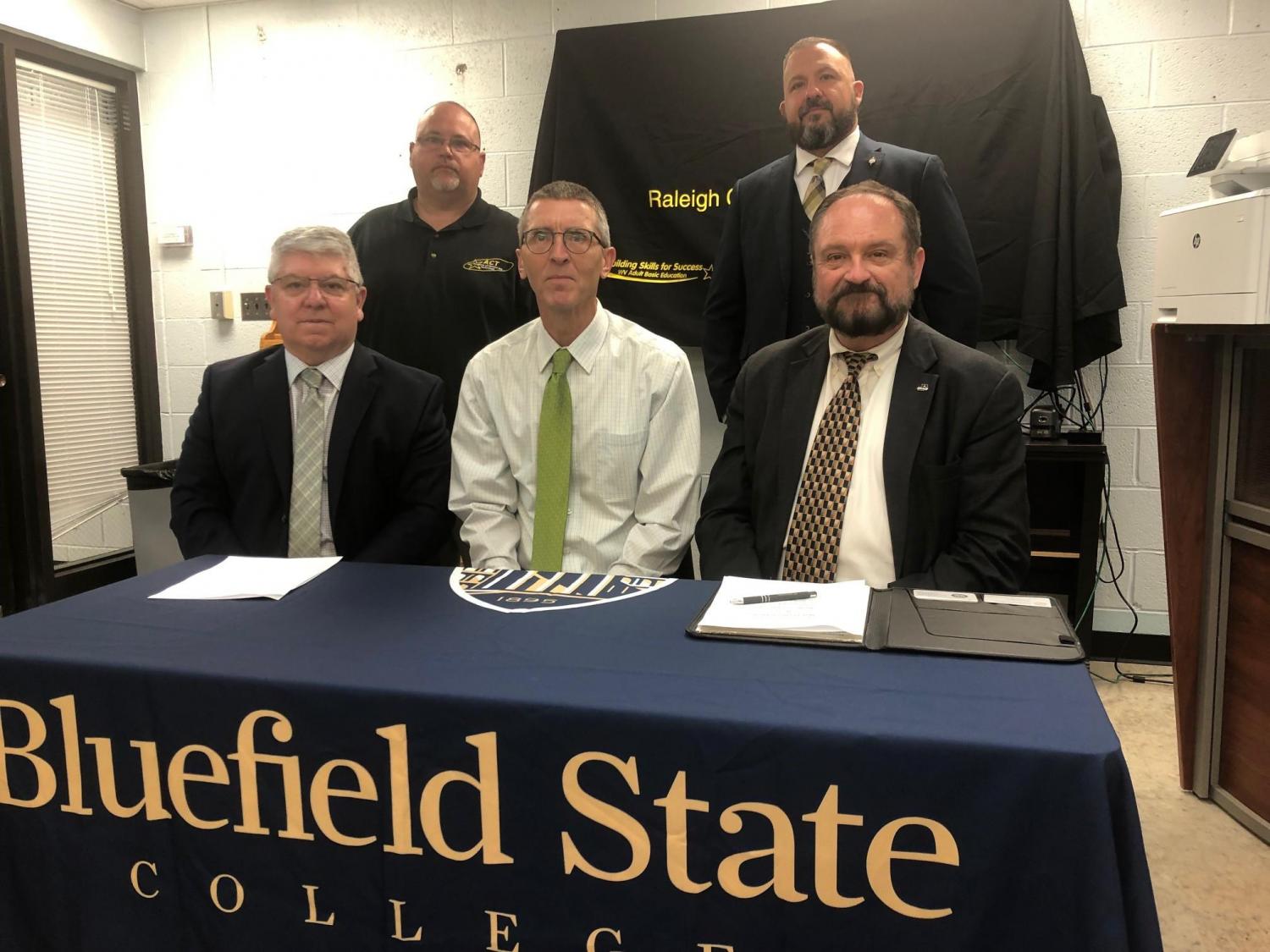 A new Articulation Agreement involving Bluefield State College, Raleigh County Public Schools, and the Raleigh County Academy of Careers and Technology (ACT) permits qualifying students to earn 14 hours of college credit while completing the Academy's Law Enforcement, Corrections and Security Cluster