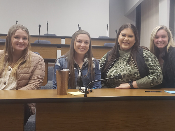 Bluefield State University/Beckley campus Radiologic Technology student team members (left-to-right) Hanna Lipps, Kiera Humphrey, Chelsey Adkins, and alternate Hailey Mitchem finished fifth in a statewide quiz bowl involving student teams from all 17 RadTech programs in West Virginia.