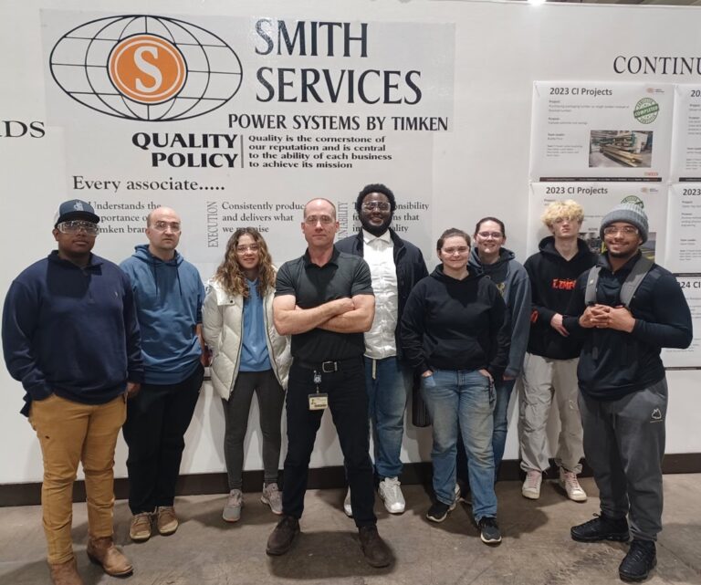 BSU Mechanical Engineering Technology Students Tour Smith Services