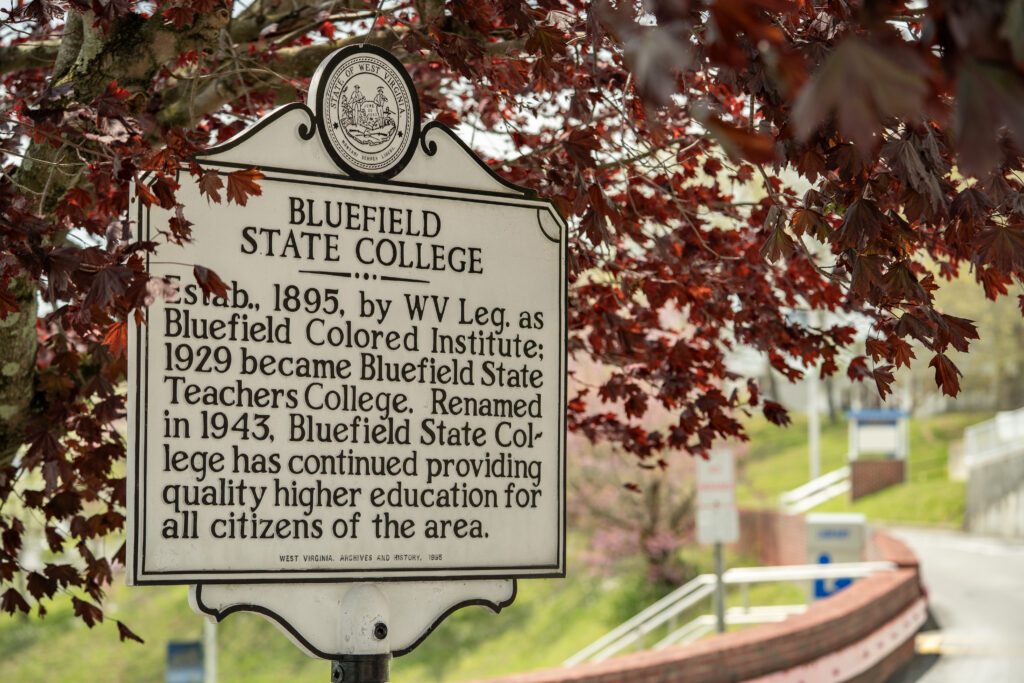 Photo of Bluefield State University Historic plaque
